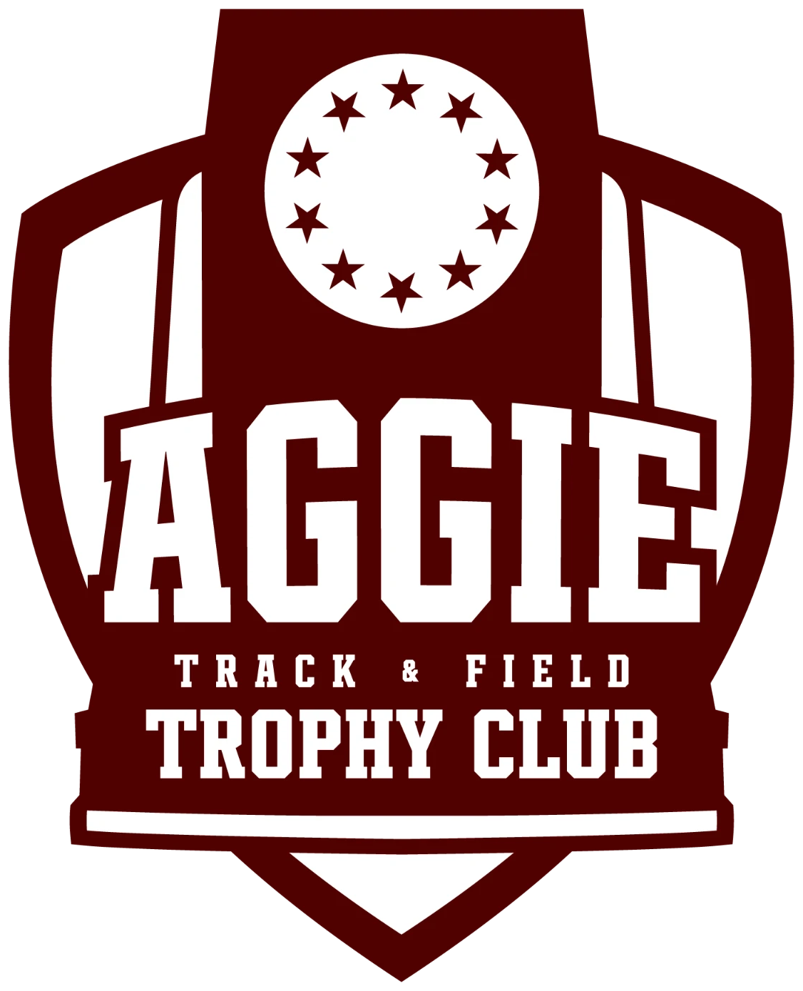 Track & Field Trophy Club shield logo
