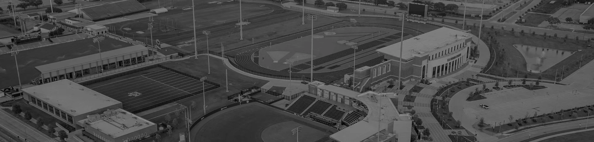 Aerial view of Aggie athletics facilities